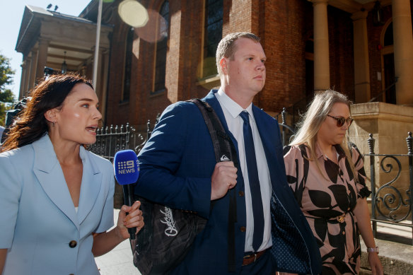 Kristian White arrives at the NSW Supreme Court for his sentence hearing over Clare Nowland’s manslaughter.