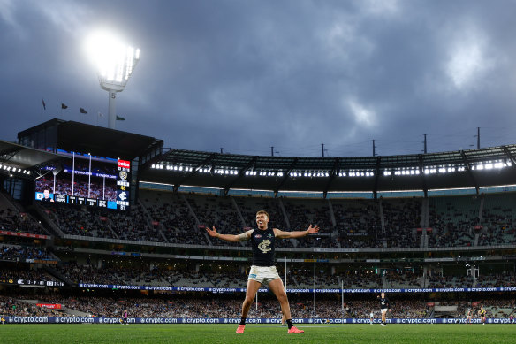 Patrick Cripps of the Blues.