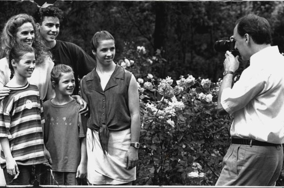 Annita and Paul Keating with their children at The Lodge in 1992.