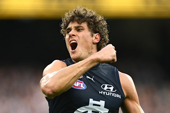 Michael Voss says Charlie Curnow is fit to play against St  Kilda.