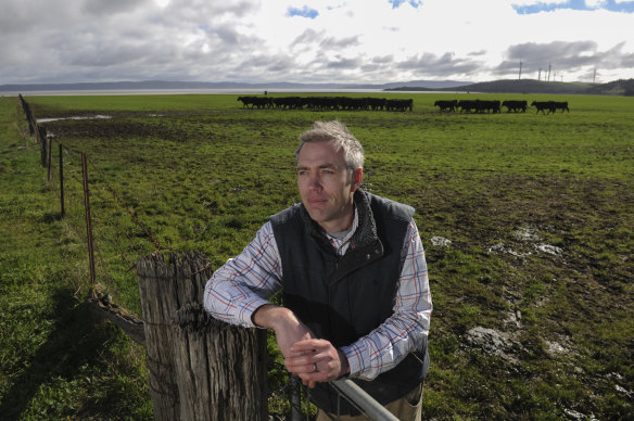 Wind farm developer Luke Osborne thinks locals should be given a stake in renewables projects on their land.