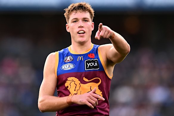 Logan Morris just turned 21 and he’s already a two-time premiership player.