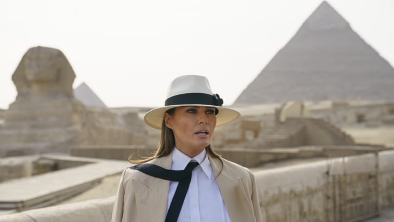 Melania Trump on her African tour.