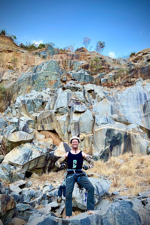 Jeff at the quarry in Boya. 