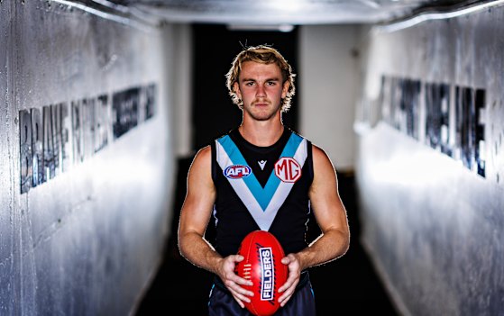 Jason Horne-Francis is happier and settled at Port Adelaide.