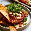 Mediterranean baked eggplant - it’s like a dip, for dinner!