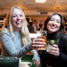 “You guys are so upfront and brash and honest”: Sophia Siegel and her friend Amelia O’Keefe said they loved hanging out with Australians.
