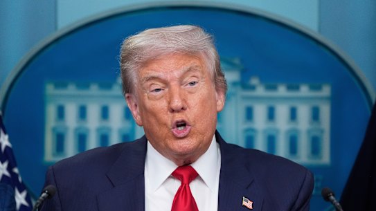 US President Donald Trump announced gold would be exempt from tariffs.