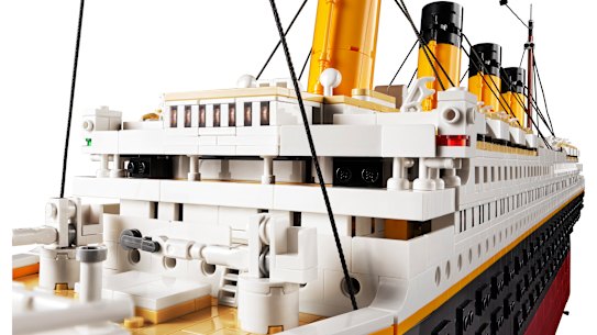 The Lego Titanic set Bec Ordish put together.