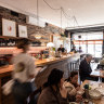 Chef Philippa Sibley’s drawings (left) decorate the walls of the bistro.