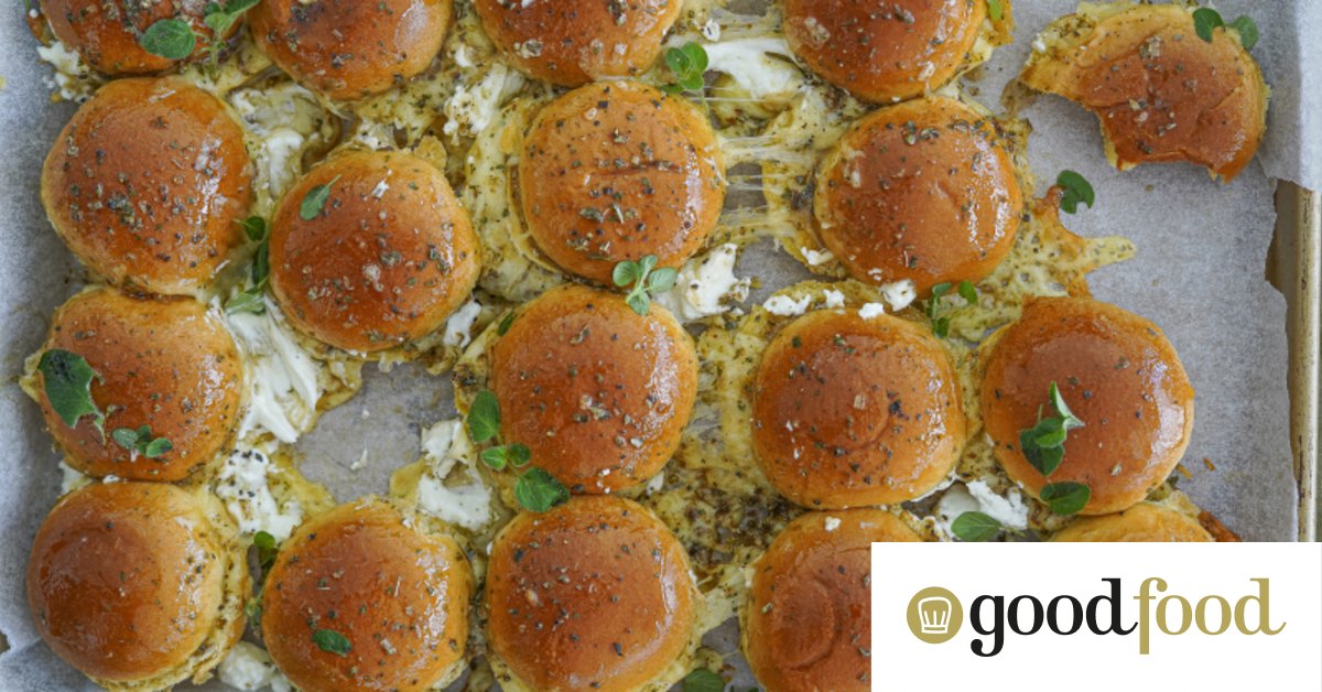Greek-inspired pull-apart rolls with lemon, honey and garlic