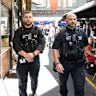 Security guards in the City of Melbourne. Maribyrnong Council has also hired private security to patrol crime hotspots.