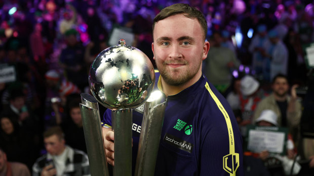 Darts champion Luke Littler. 