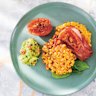 Bill Granger’s sweetcorn fritters.