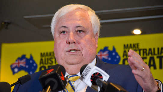 United Australia Party leader Clive Palmer is proposing a series of his own mines in the Galilee Basin.