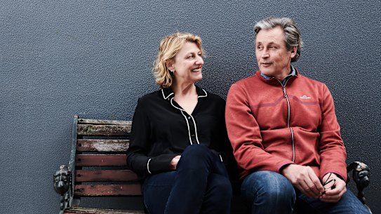 Grant Hilliard and Laura Dalrymple: "The only way to work 
together is to have our own 
territory. If we try to do the same things, there’s blood on the walls."