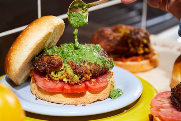 Zucchini and potato tikki buns will convert even committed carnivores.