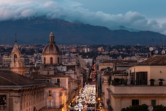 The ancient port city of Catania