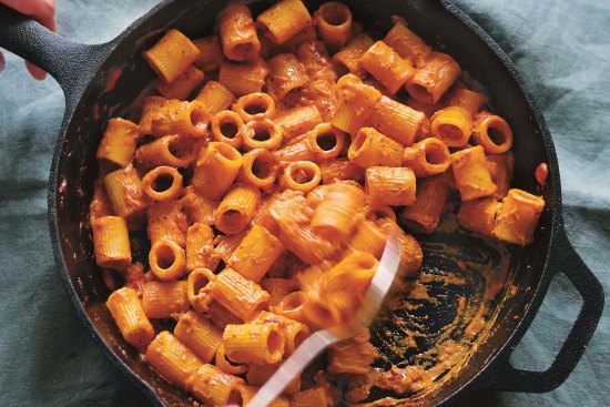 Bloody Mary rigatoni.