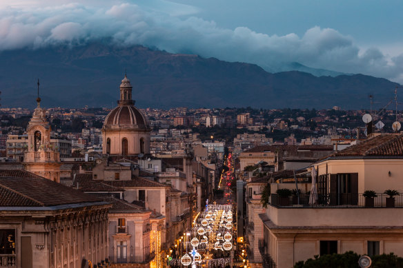 The ancient port city of Catania