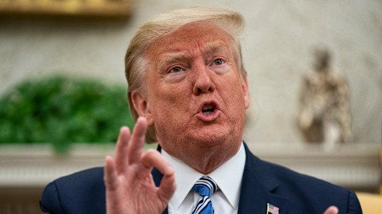 Trump has blamed China for not doing enough to contain the coronavirus.