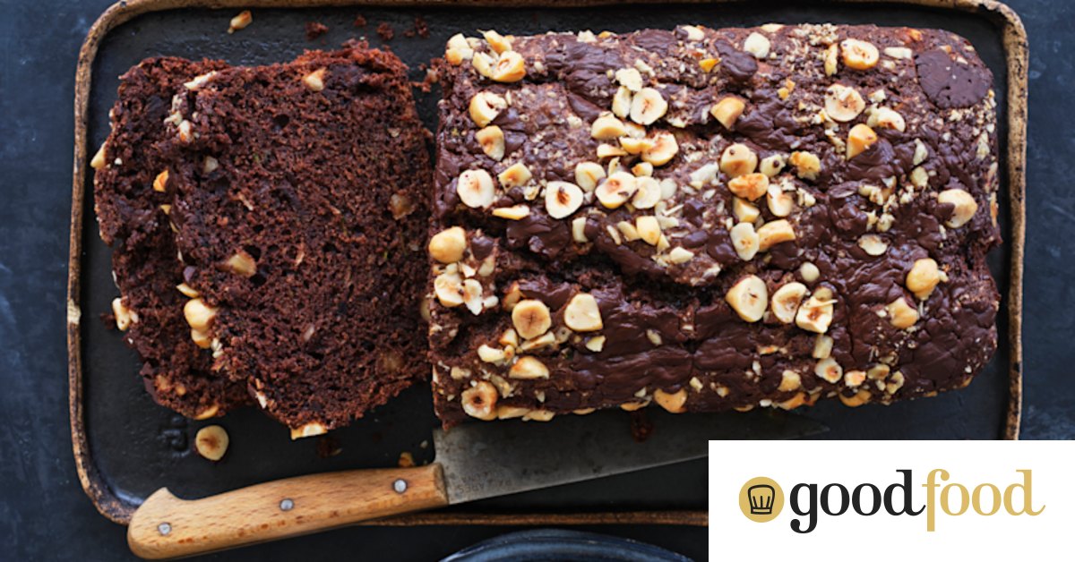 Chocolate, zucchini and hazelnut loaf