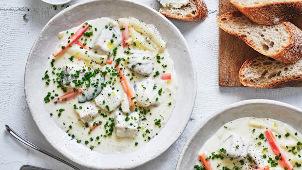 Adam Liaw’s Norwegian fish stew is a slightly less soupy version of a popular dish in Bergen.