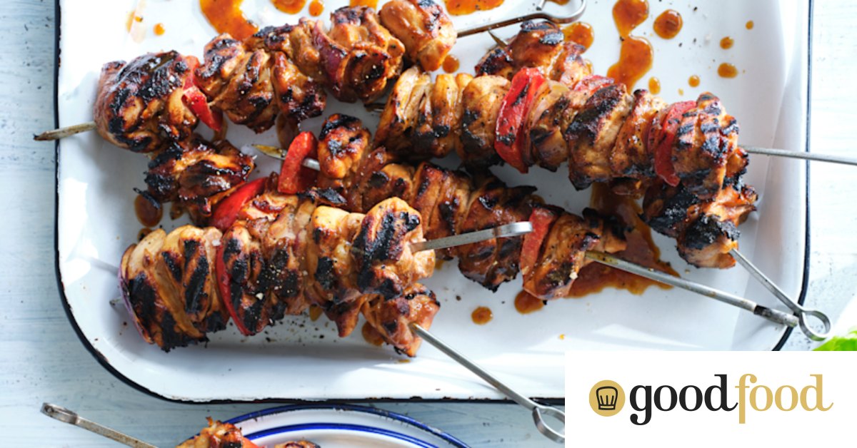 Adam Liaw’s orange and honey chicken skewers