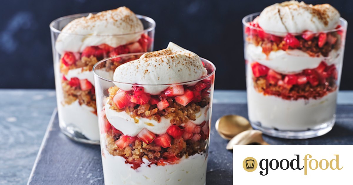 Adam Liaw’s strawberry and sourdough trifle