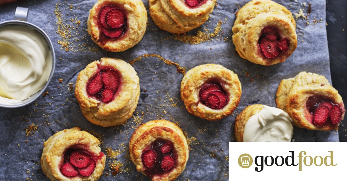 Danielle Alvarez’s polenta and strawberry scones