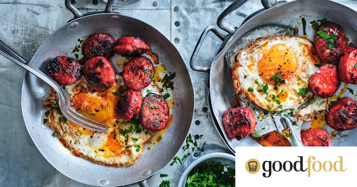 Adam Liaw’s chorizo and eggs