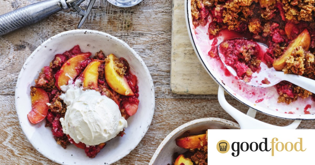 Peach and raspberry Betty recipe