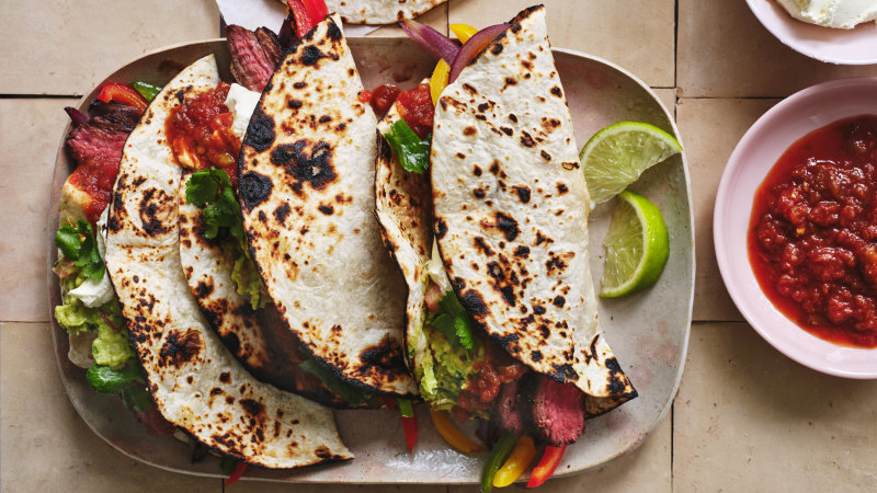 Adam Liaw’s beef fajitas