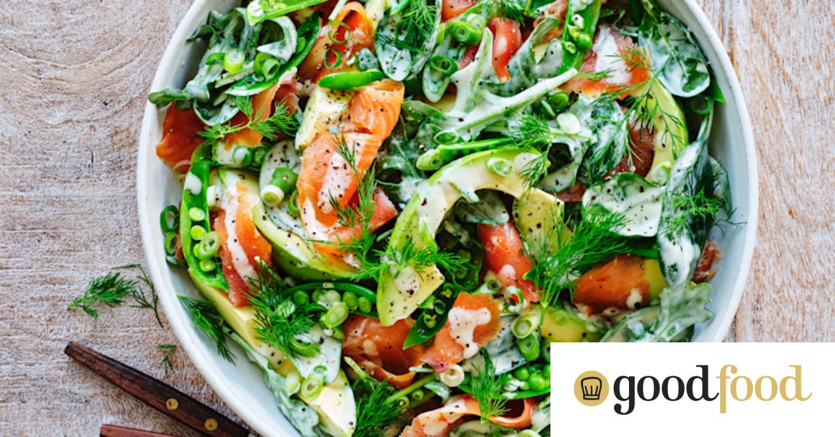 Adam Liaw’s smoked salmon and avocado salad
