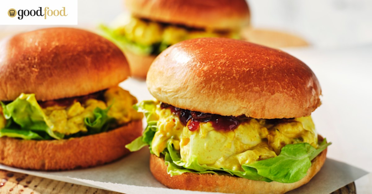 Adam Liaw’s curried egg salad rolls