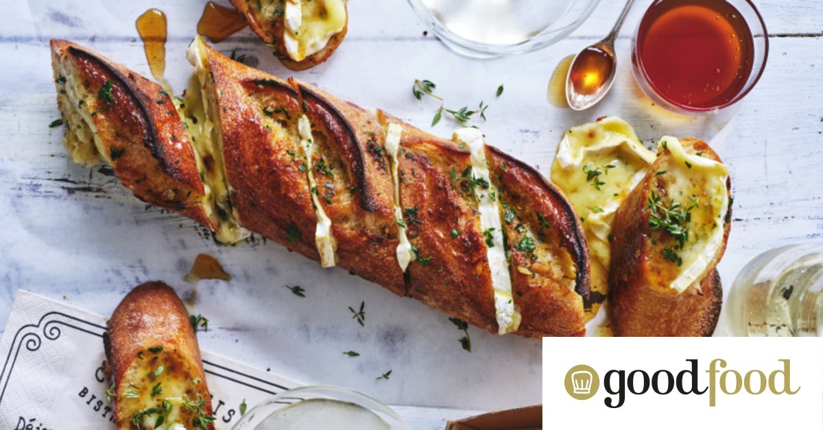 Adam Liaw’s garlic and brie baguette