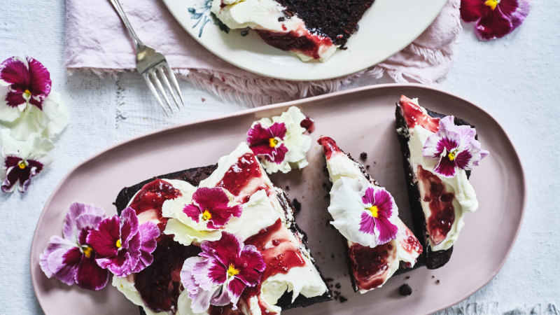 This kid-friendly Mother’s Day chocolate cake is deliberately messy (and absolutely fabulous)