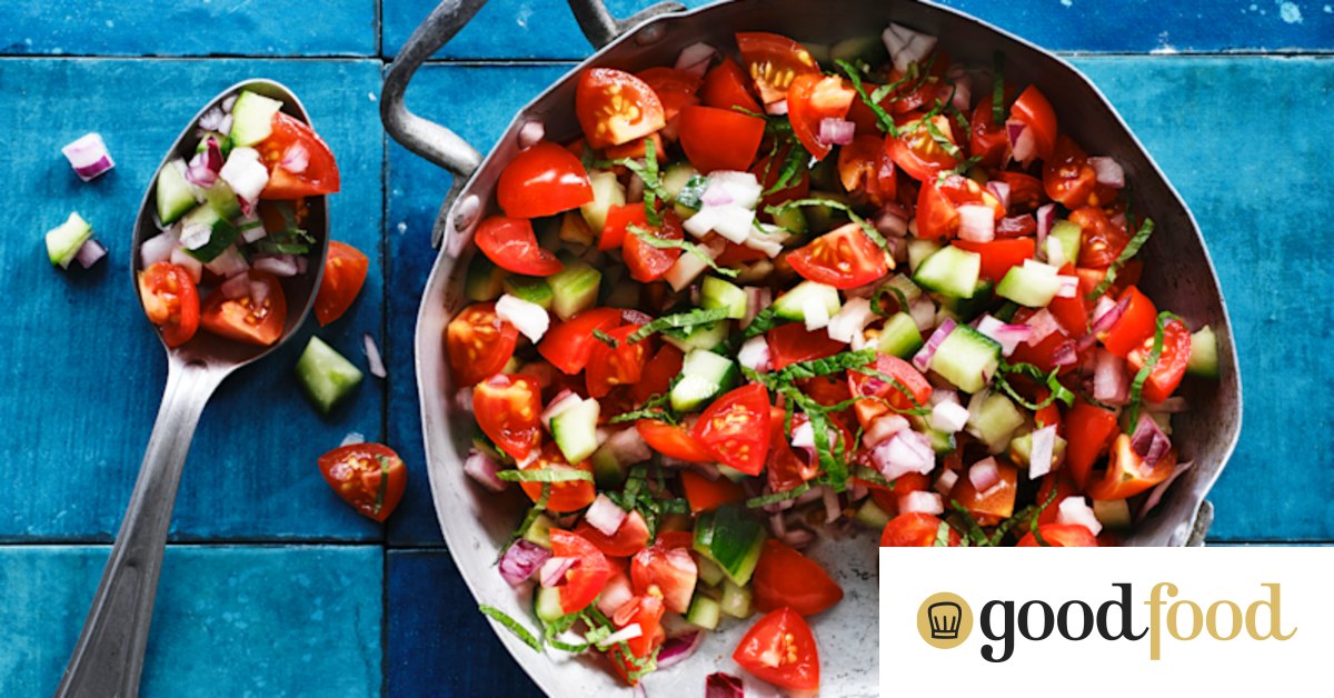 Adam Liaw’s cherry tomato katchumber