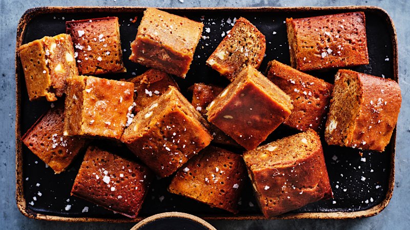Adam Liaw’s caramel blondies