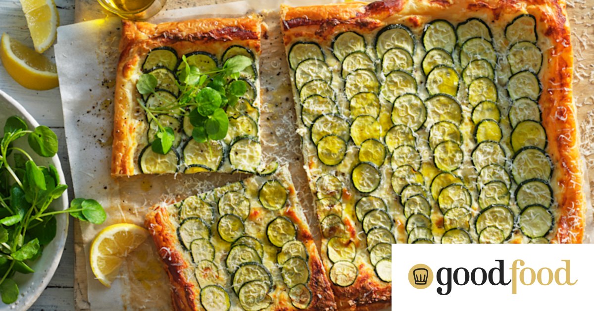 Zucchini and ricotta tart