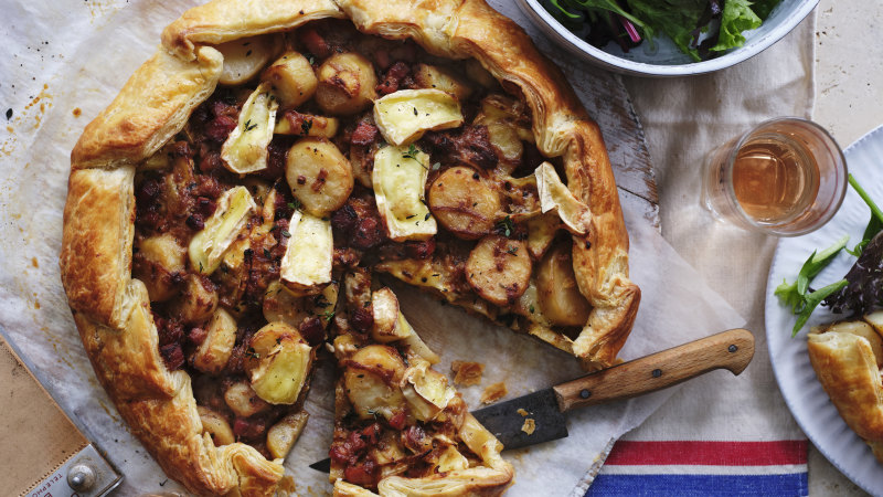 Tartiflette galette (cheese and potato tart)