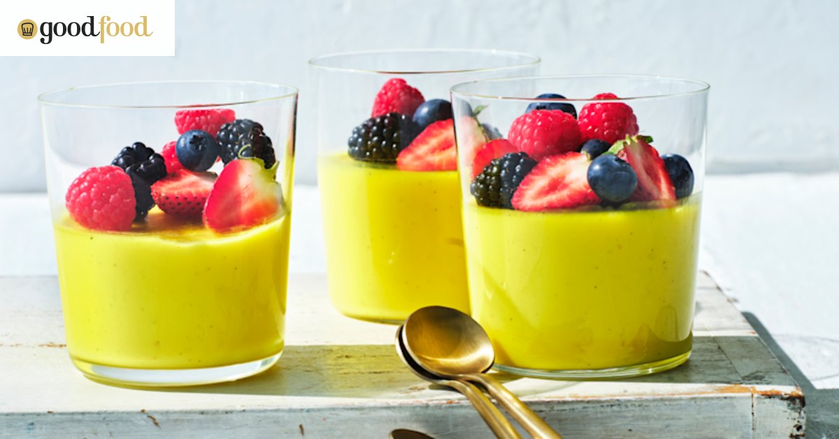 Adam Liaw’s spiced lemon posset with summer berries