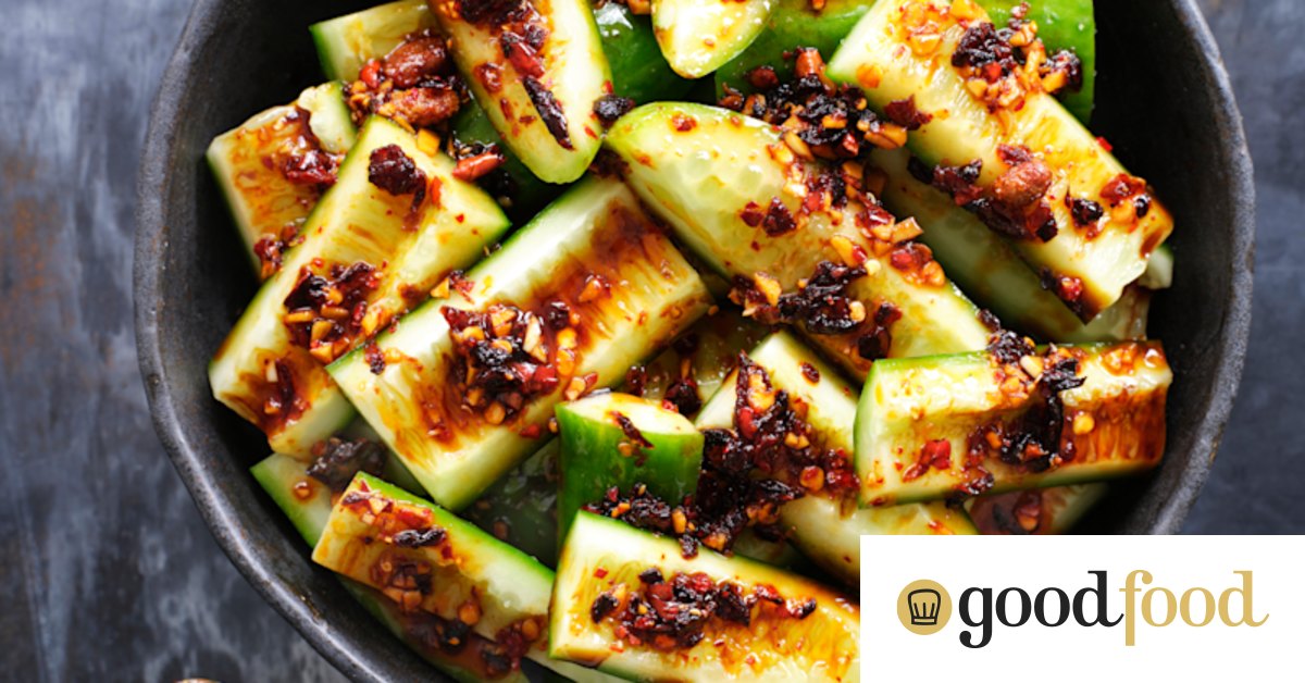 Adam Liaw’s chilli oil-dressed cucumbers