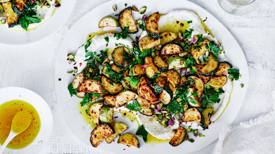 Karen Martini’s zucchini, mint and chilli salad includes a special Sardinian ingredient.