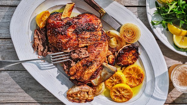 Adam Liaw's roast lamb shoulder makes a great Easter main.