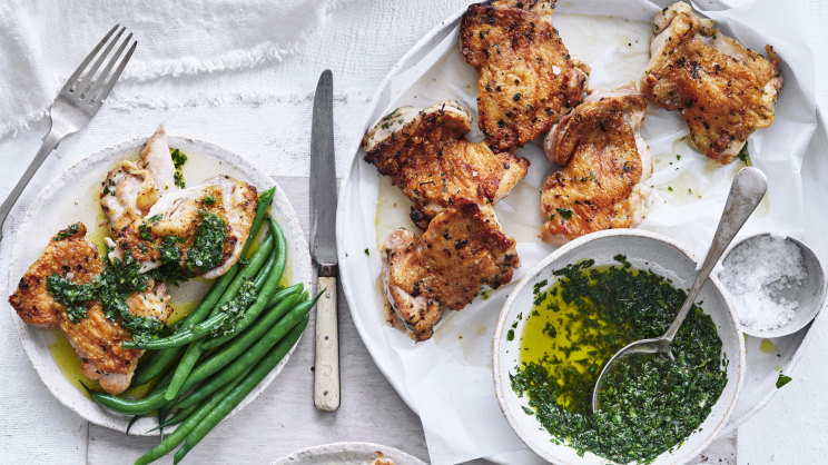 Grilled, marinated chicken with salmoriglio-image