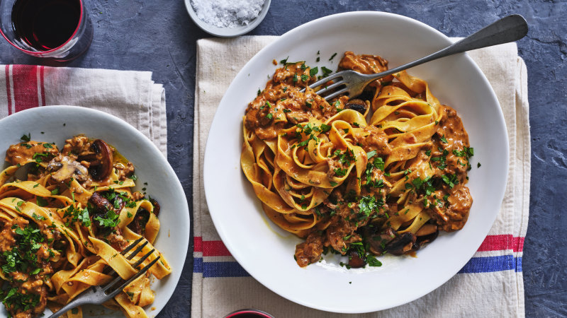 Adam Liaw’s mince stroganoff