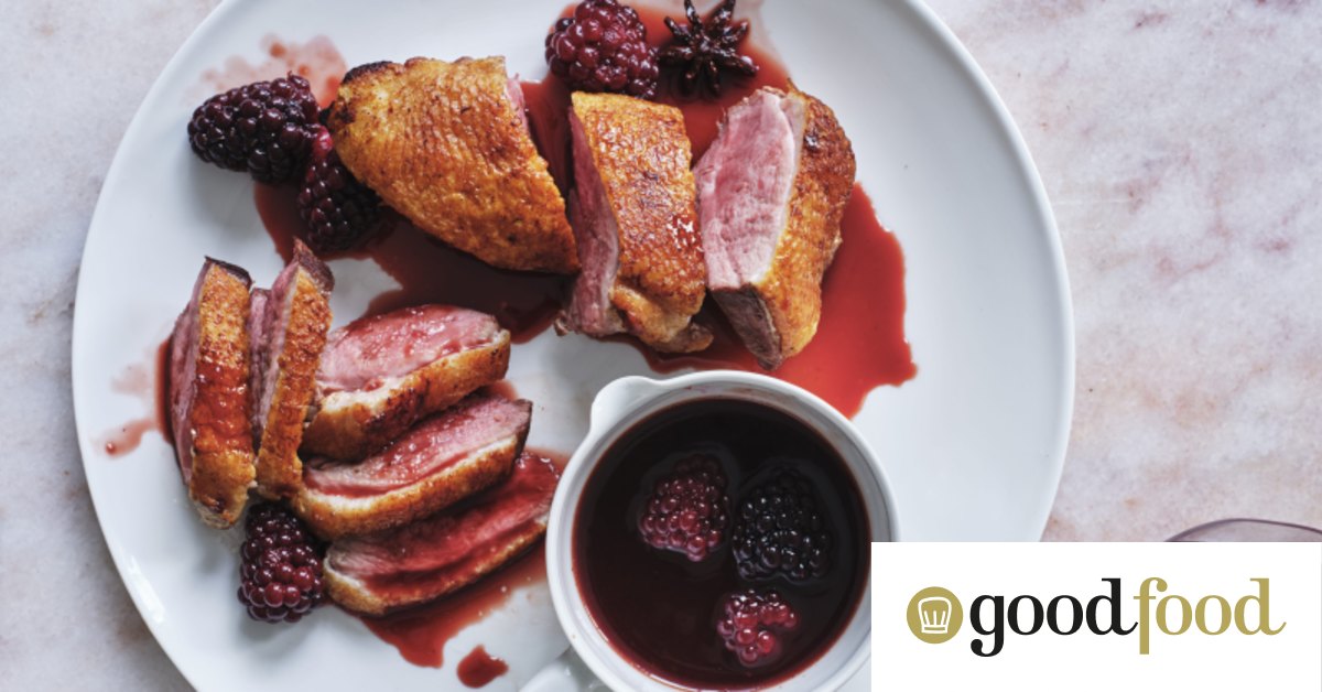 Duck breast with orange and red wine sauce recipe