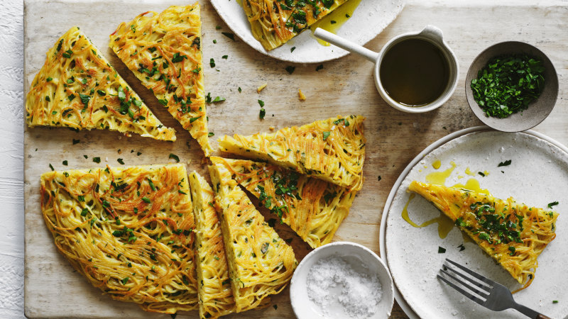 Froga tat-tarja (Maltese spaghetti frittata)