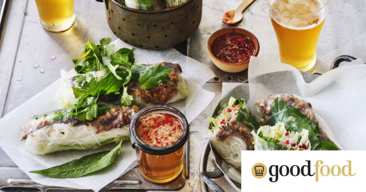 Easy beef rice paper roll recipe